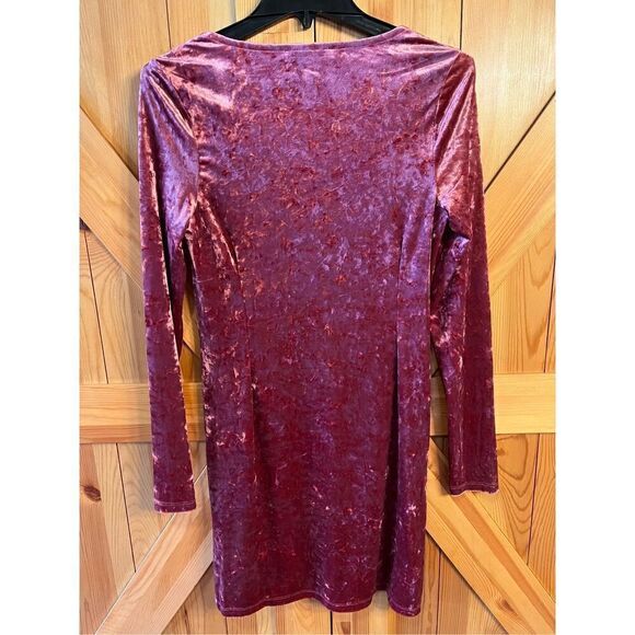 AND NOW THIS Size Medium Corset-Style Crushed-Velvet Dress nwt (3369) - Picture 6 of 6